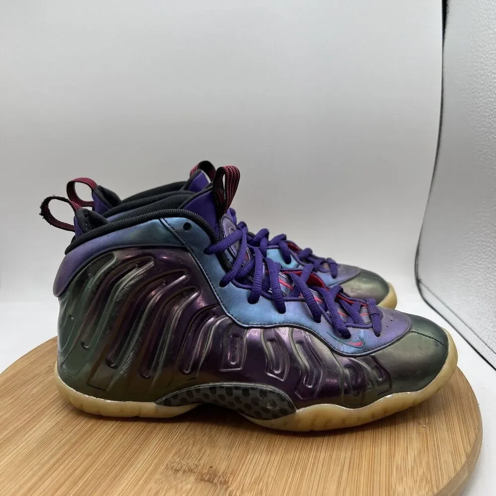 Nike Womens Size 7.5 Little Posite One GS Iridescent 644791-602 Foamposite Shoes - Picture 3 of 8
